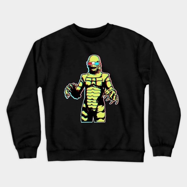 3D Creature Crewneck Sweatshirt by EnchantedTikiTees